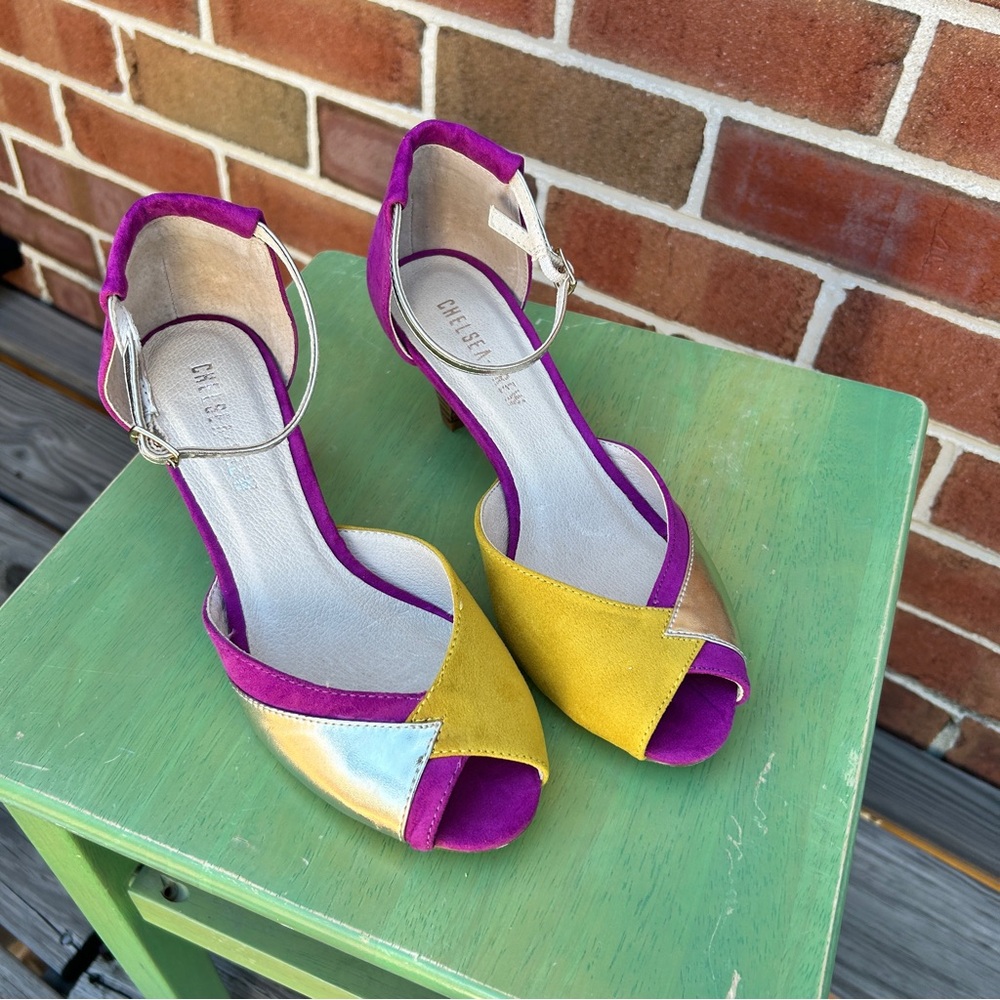 Chelsea Crew Carnation Ankle Strap Pumps 7 NIB